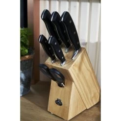 Ballarini Set Di Coltelli Con Ceppo - 7-pz., Naturale -Cucina Negozio 424416352
