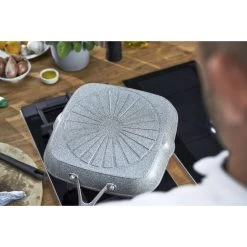 Ballarini Bistecchiera - 28 X 28 Cm, Alluminio, Granitium Titanium Extreme -Cucina Negozio 424421885