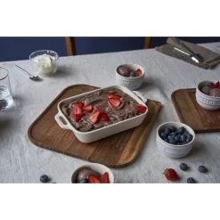 Staub Set Di Pirofile Rettangolare - 2-pz., Avorio -Cucina Negozio 424424254