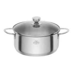 Ballarini Casseruola Con Coperchio - 24 Cm, 18/10 Acciaio Inossidabile