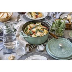 Staub Cocotte Rotonda - 28 Cm, Salvia -Cucina Negozio 750035333