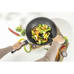 Ballarini Wok - 28 Cm, Alluminio -Cucina Negozio 750058844