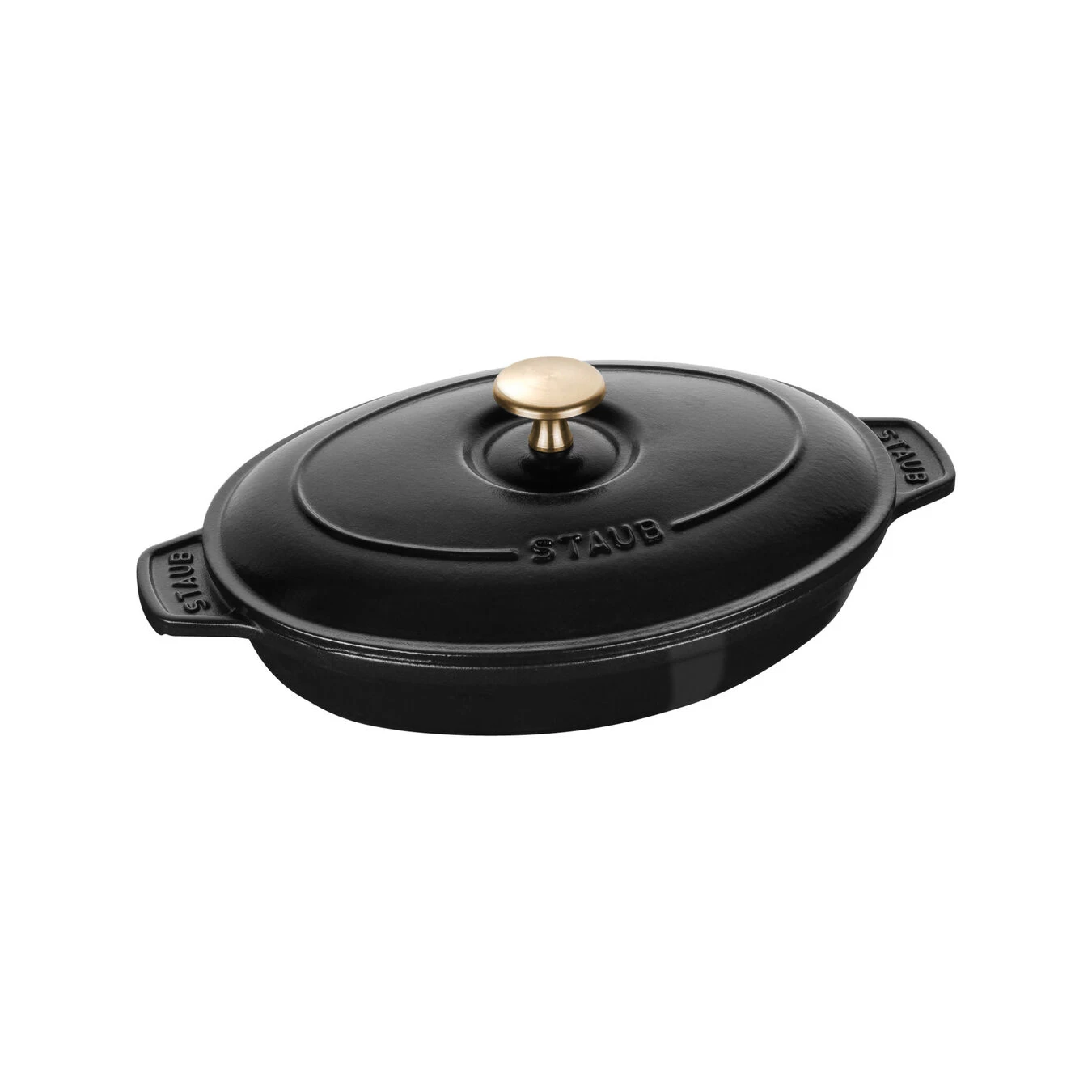 Staub Pirofila Con Coperchio Ovale - 23 Cm, Nero 2 Staub Pirofila Con Coperchio Ovale - 23 Cm, Nero - immagine 2